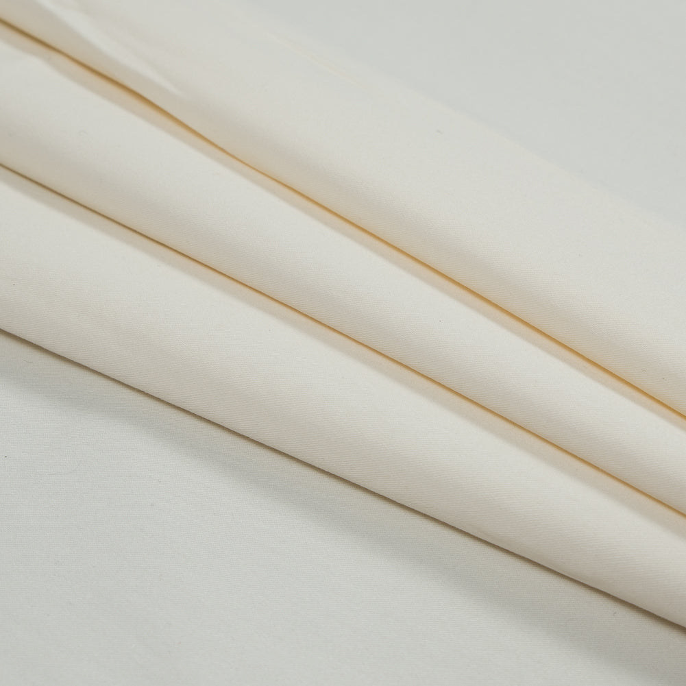 Ecru Stretch Cotton Twill - Folded