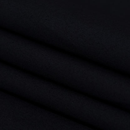 Italian Carbon Blue Cotton Poplin - Folded