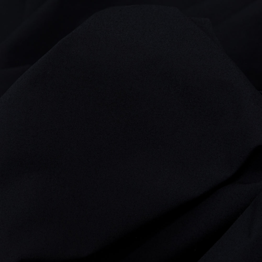 Italian Carbon Blue Cotton Poplin - Detail