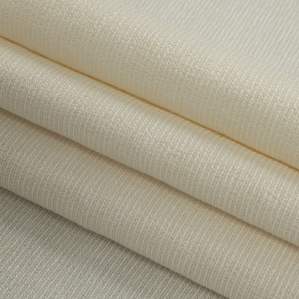 Italian Pearl Solid Textured Cotton-Blend - Folded