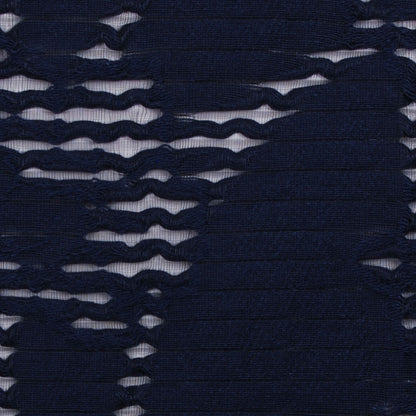 Navy Peekaboo Cotton Woven - Detail