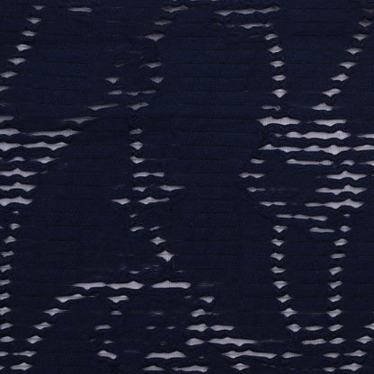 Navy Peekaboo Cotton Woven