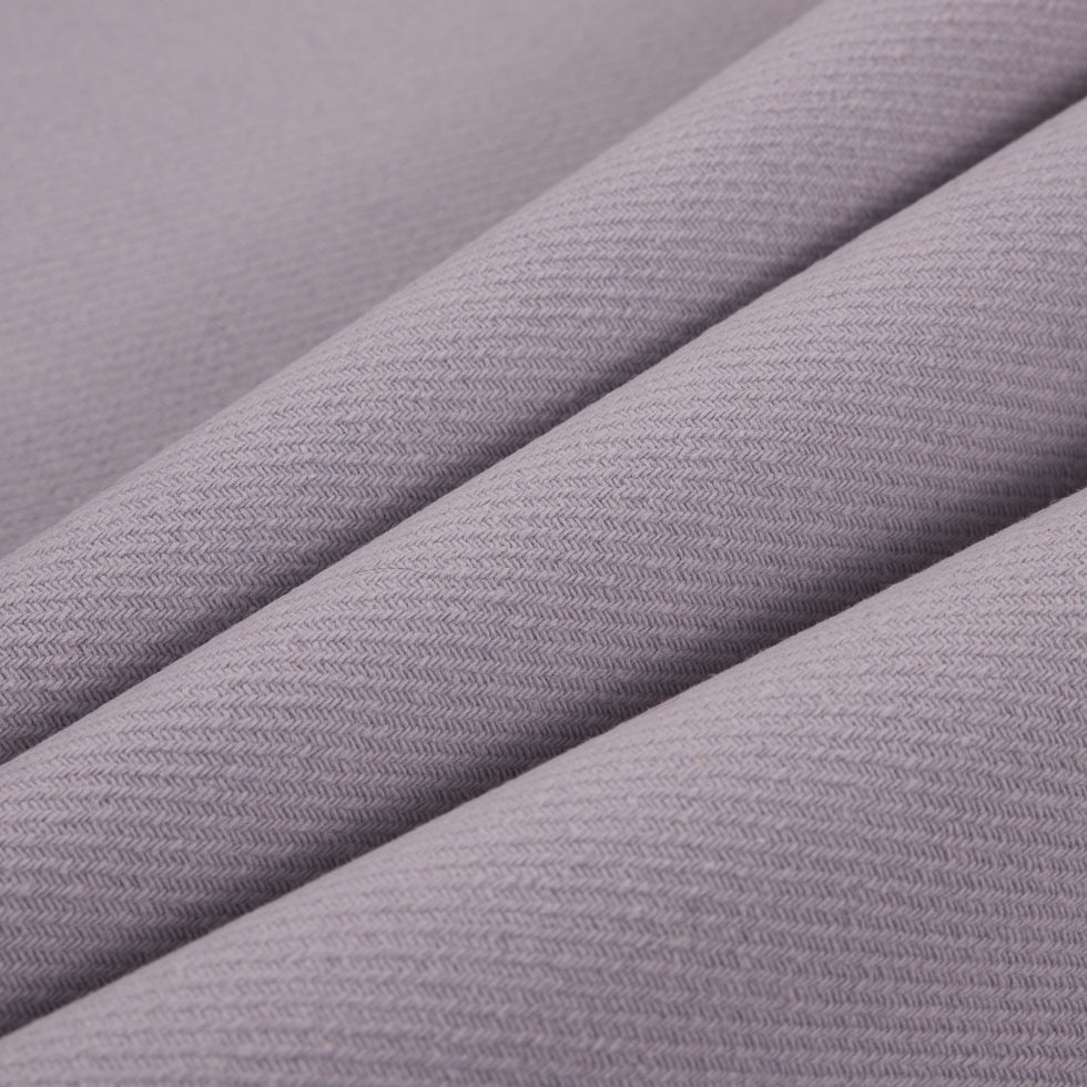 Ivory/Evening Haze Cotton-Wool Double Cloth Twill - Folded