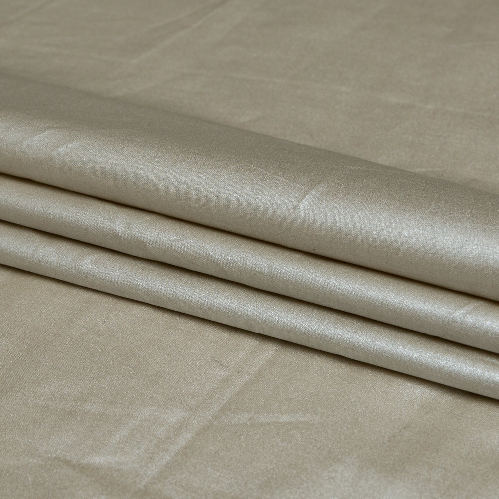 Italian Pearl Solid Metallic Ramie - Folded