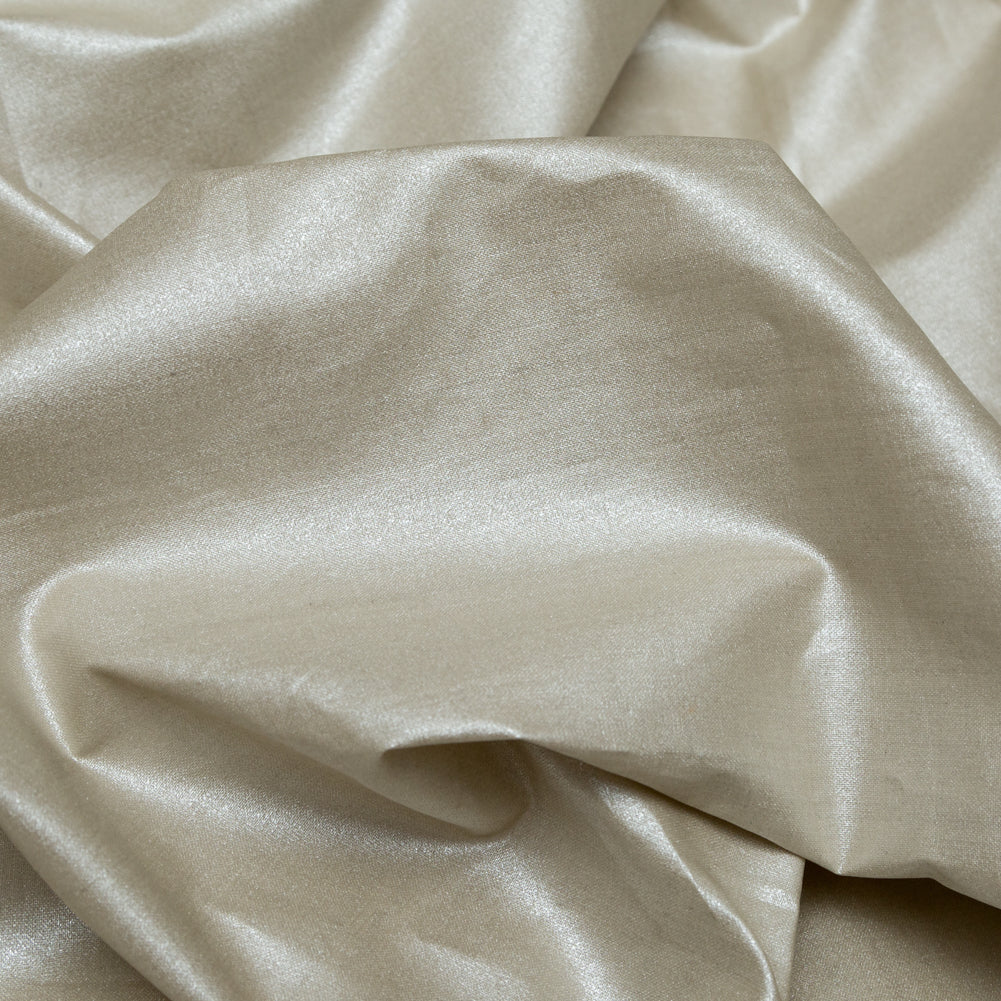 Italian Pearl Solid Metallic Ramie - Detail