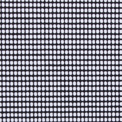 Italian Black Geometric Stretch Cotton Suiting Detail