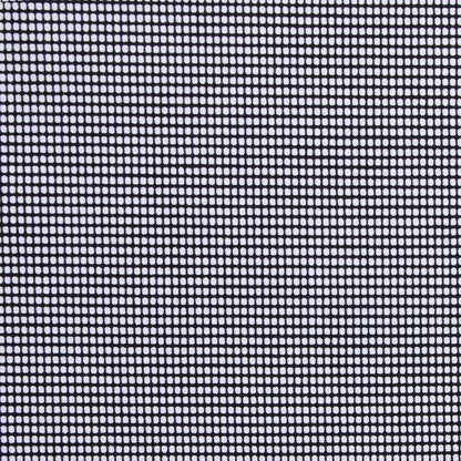 Italian Black Geometric Stretch Cotton Suiting