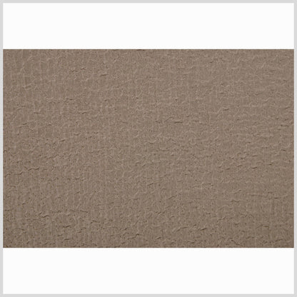 Taupe Crinkled Polyester-Rayon Woven Full
