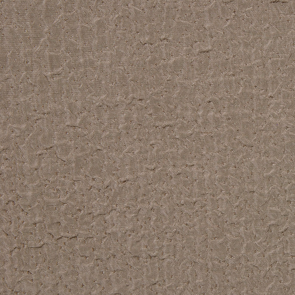 Taupe Crinkled Polyester-Rayon Woven