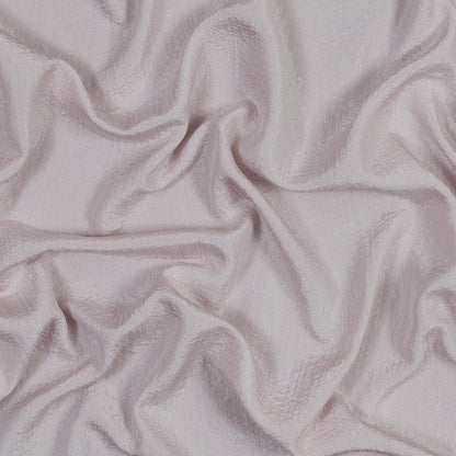 Baby Pink Crinkled Rayon-Polyester Woven