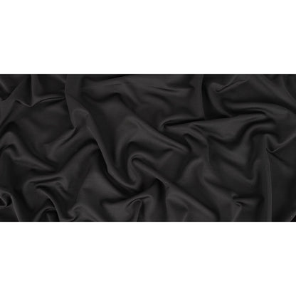 Black Stretch Polyester Tricot Folded