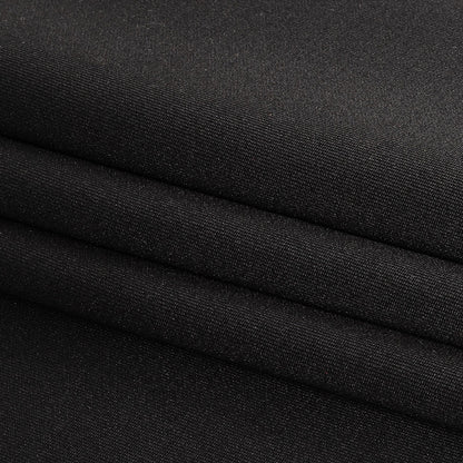 Black Stretch Polyester Tricot Detail