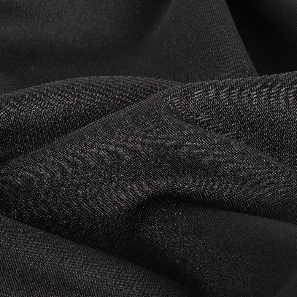 Black Stretch Polyester Tricot Full