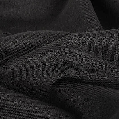 Black Stretch Polyester Tricot Full
