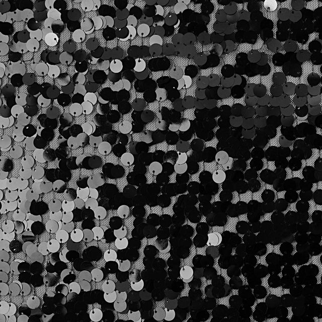 Black Solid Paillette Sequins