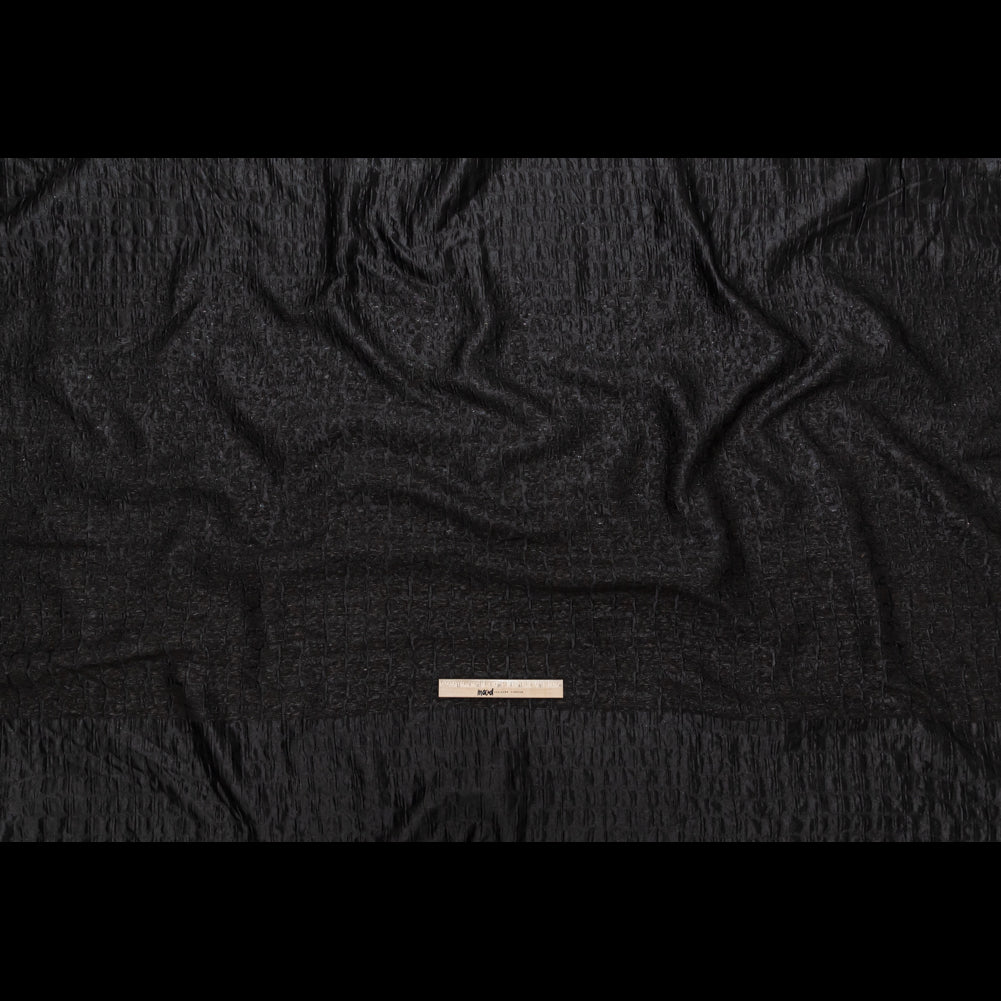Metallic Mulch Ombred Reptile Brocade Panel - Folded