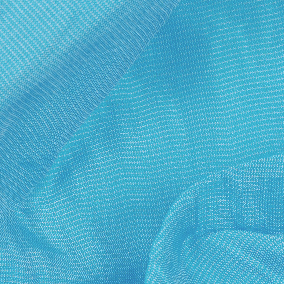 Robin's Egg Blue Crinkled Silk Blend Detail