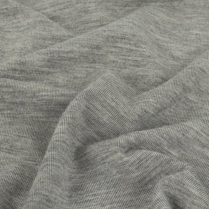Heathered Drizzle Gray Rayon Jersey Detail