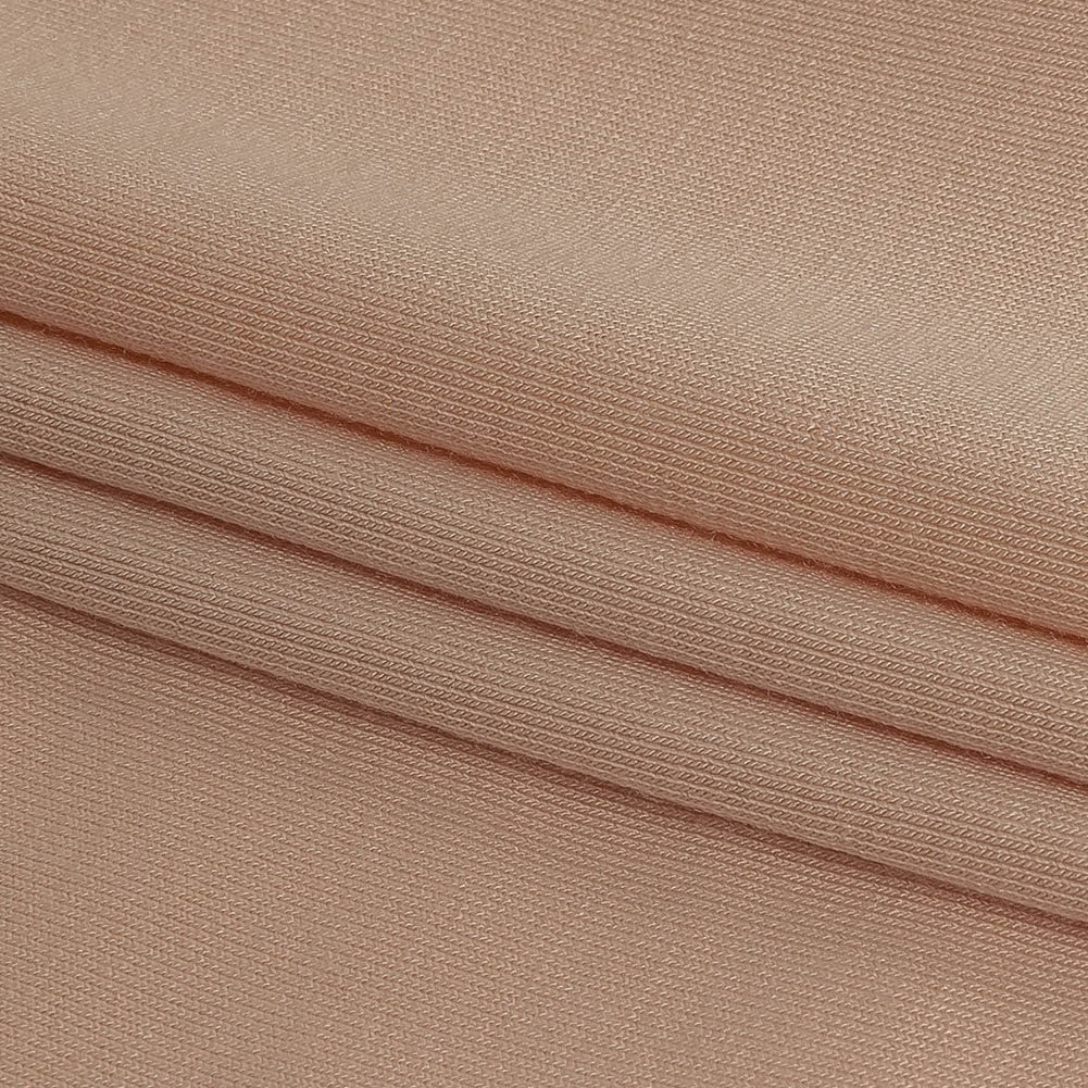 Creme de Peche Rayon Stretch Jersey - Folded