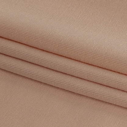 Creme de Peche Rayon Stretch Jersey - Folded