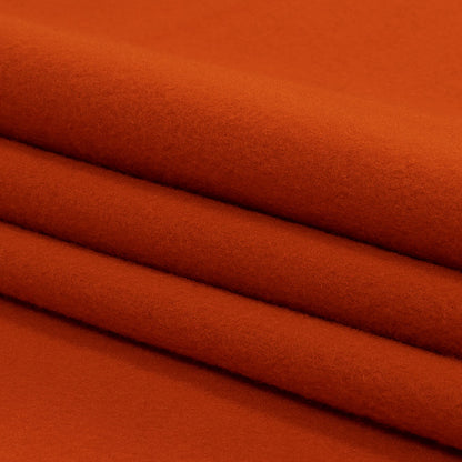 Pumpkin Orange Acrylic Fleece Folded