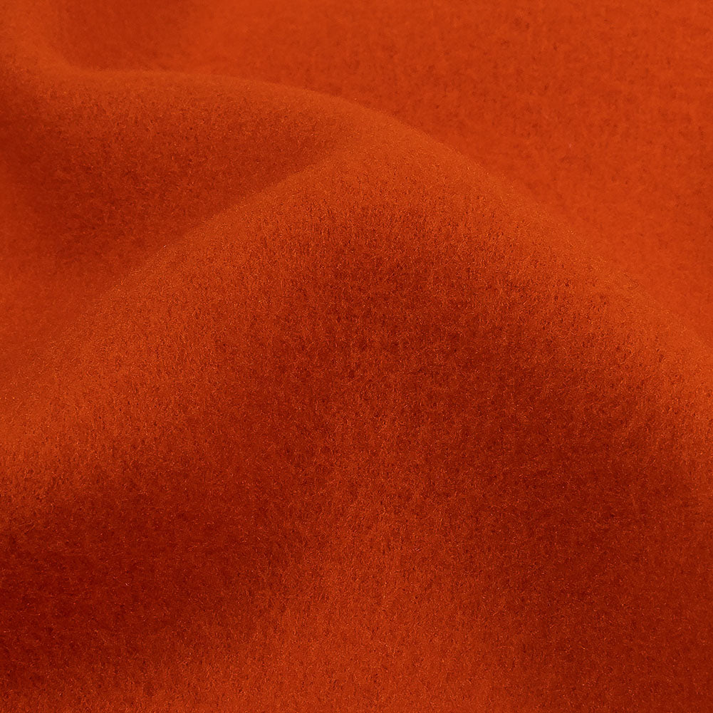 Pumpkin Orange Acrylic Fleece Detail