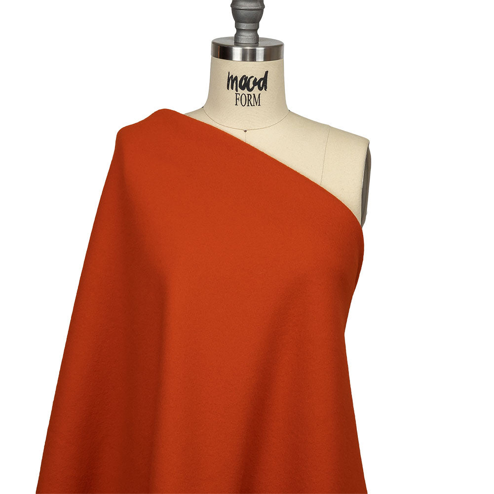 Pumpkin Orange Acrylic Fleece Drape