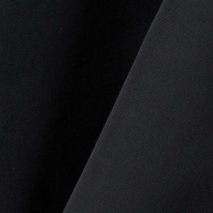 Black Solid Nylon Outerwear - Detail
