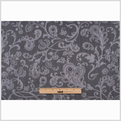 Soft Gray Floral Outerwear - Full