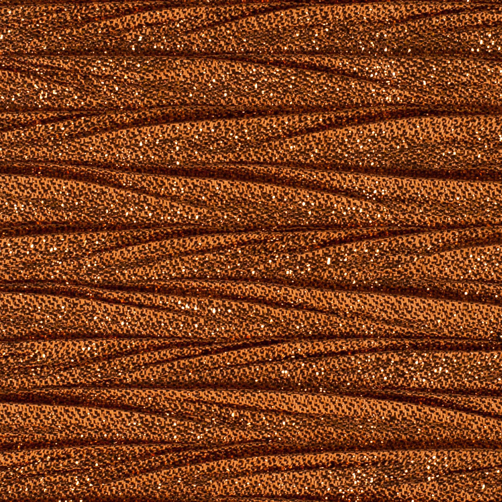 Metallic Pumpkin Crinkly Poly Detail