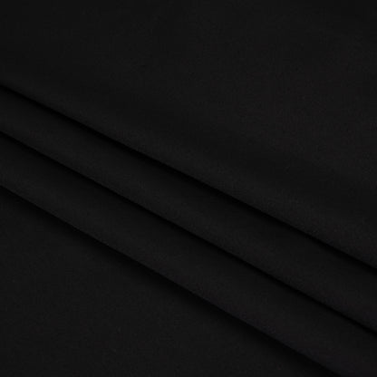 Stretch Cotton Sateen - Black - Deadstock