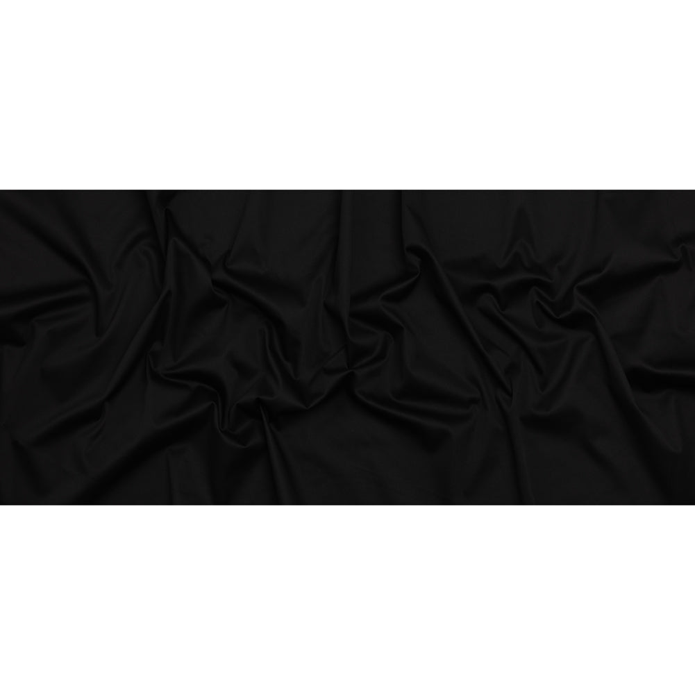 Stretch Cotton Sateen - Black - Deadstock - Full