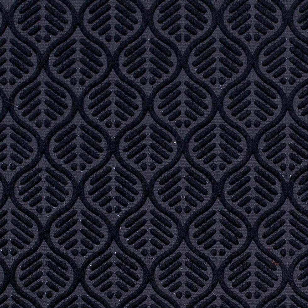 Black Geometric Cut Velvet - Detail