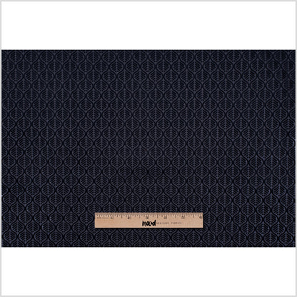 Black Geometric Cut Velvet - Full