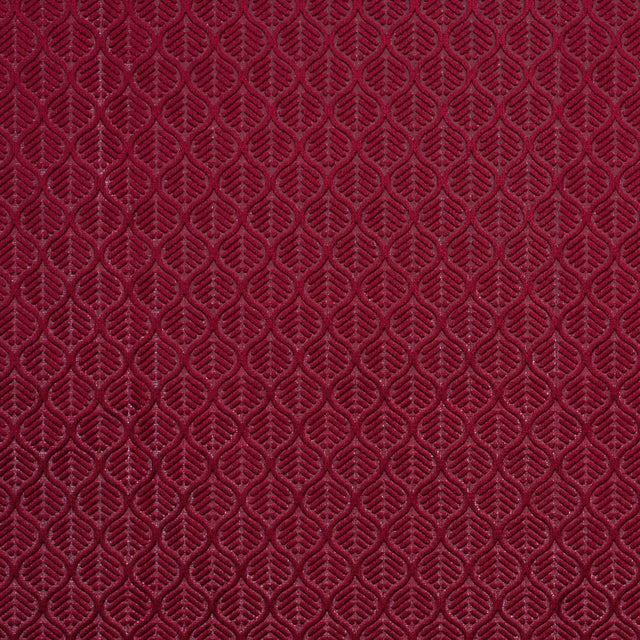Ruby Geometric Cut Velvet
