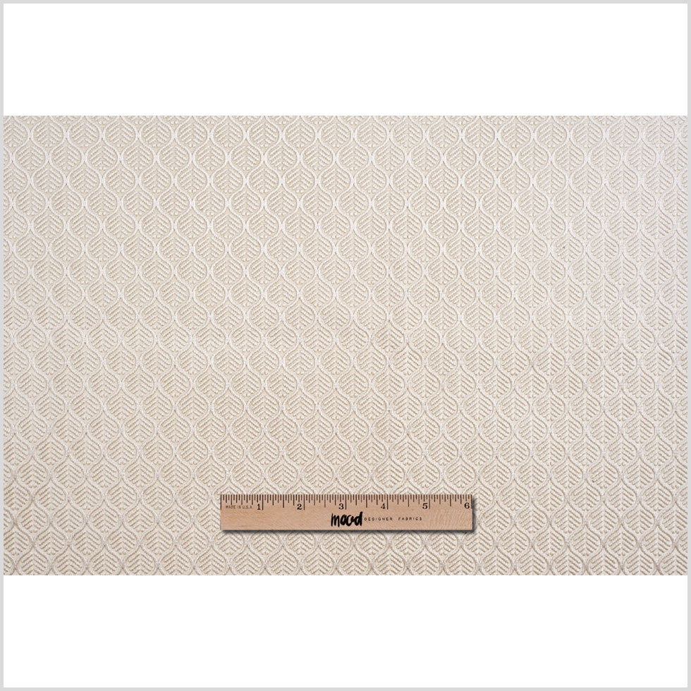 Beige Geometric Cut Velvet Full