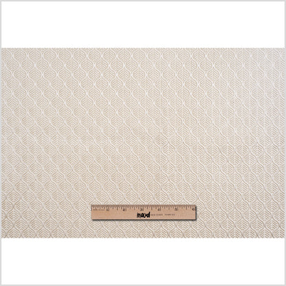 Beige Geometric Cut Velvet Full