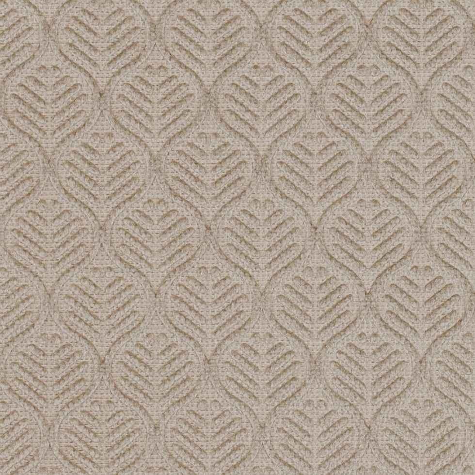 Champagne Geometric Cut Velvet - Detail
