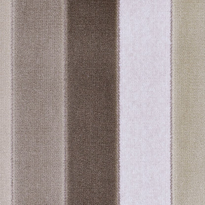 Beige Hues Striped Velvet Detail