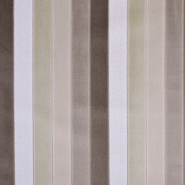 Beige Hues Striped Velvet