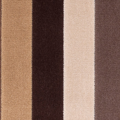 Tan and Brown Striped Velvet - Detail