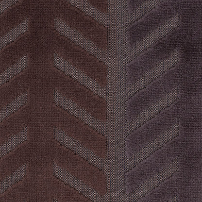 Brown and Aqua Geometric Cut Velvet Detail