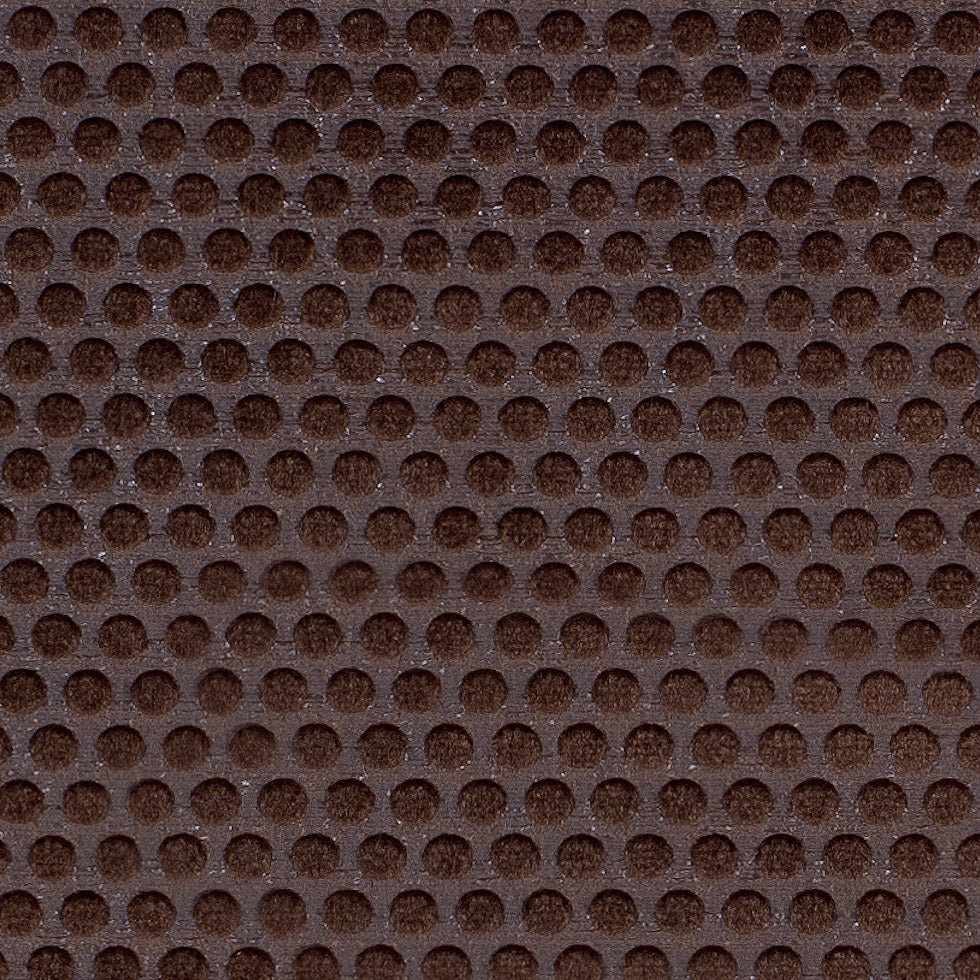 Brown Dotted Cut Velvet Detail