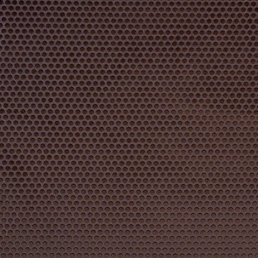 Brown Dotted Cut Velvet