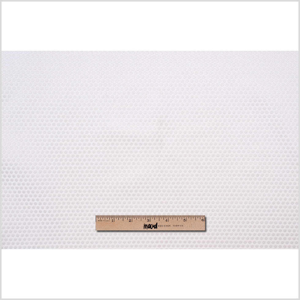 Ivory Dotted Cut Velvet Full