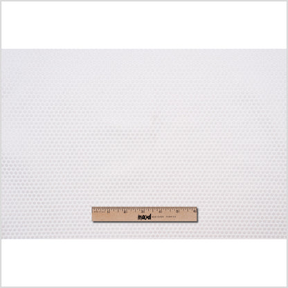 Ivory Dotted Cut Velvet Full