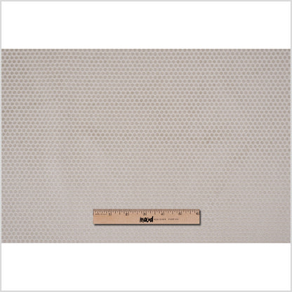 Pale Khaki Dotted Cut Velvet Full