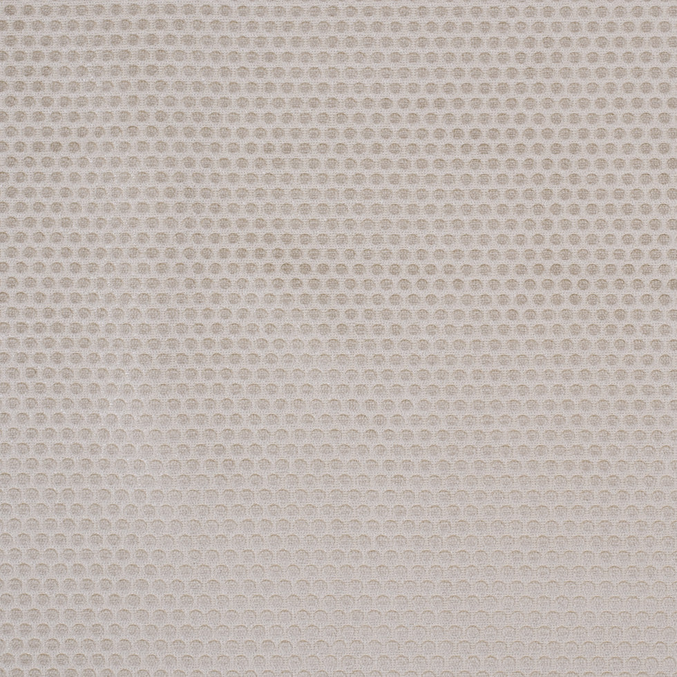 Pale Khaki Dotted Cut Velvet