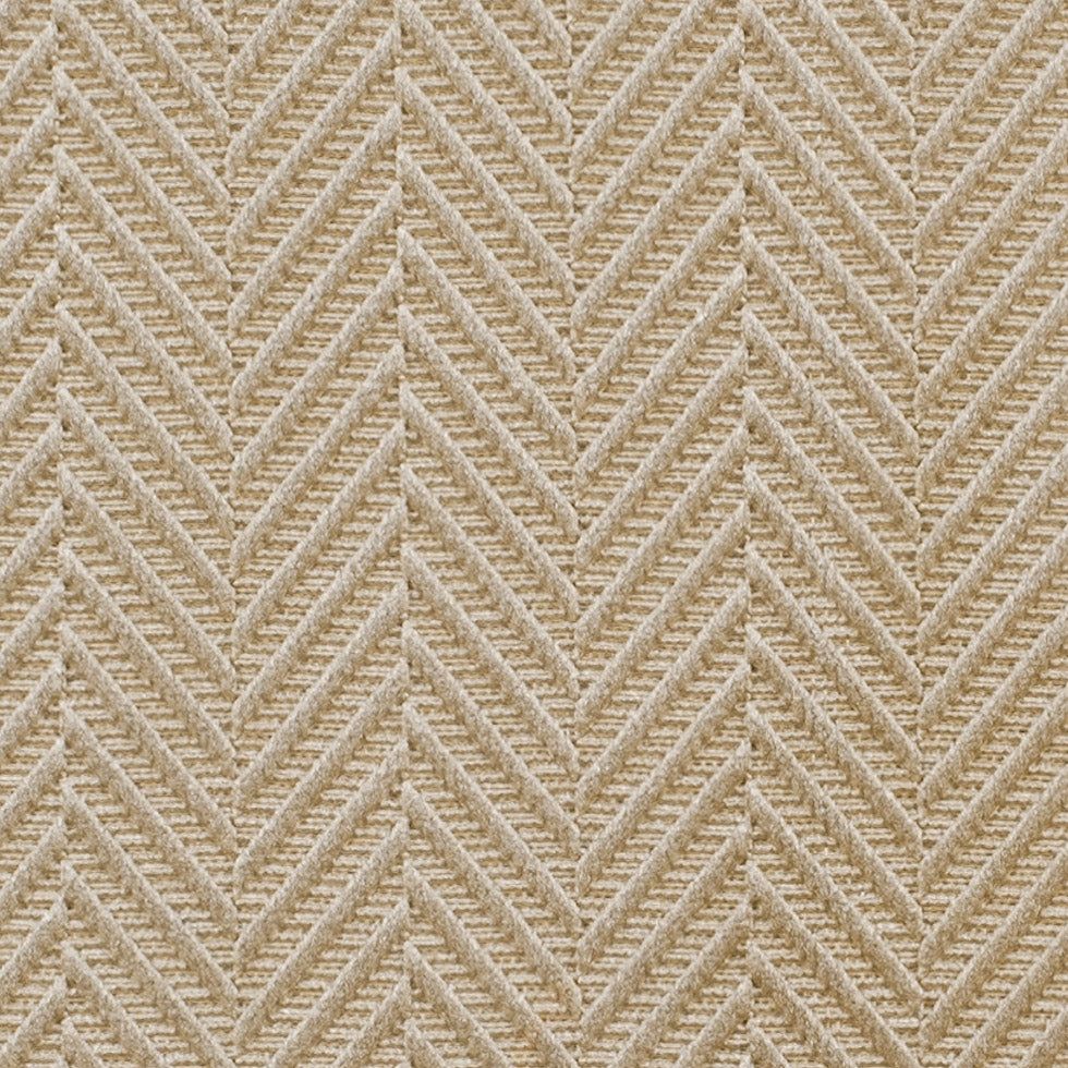 Pale Gold Herringbone Cut Velvet - Detail