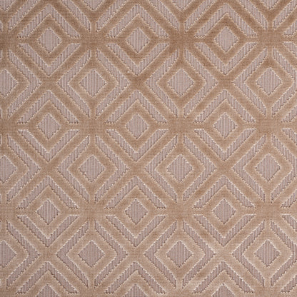Camel Geometric Cut Velvet